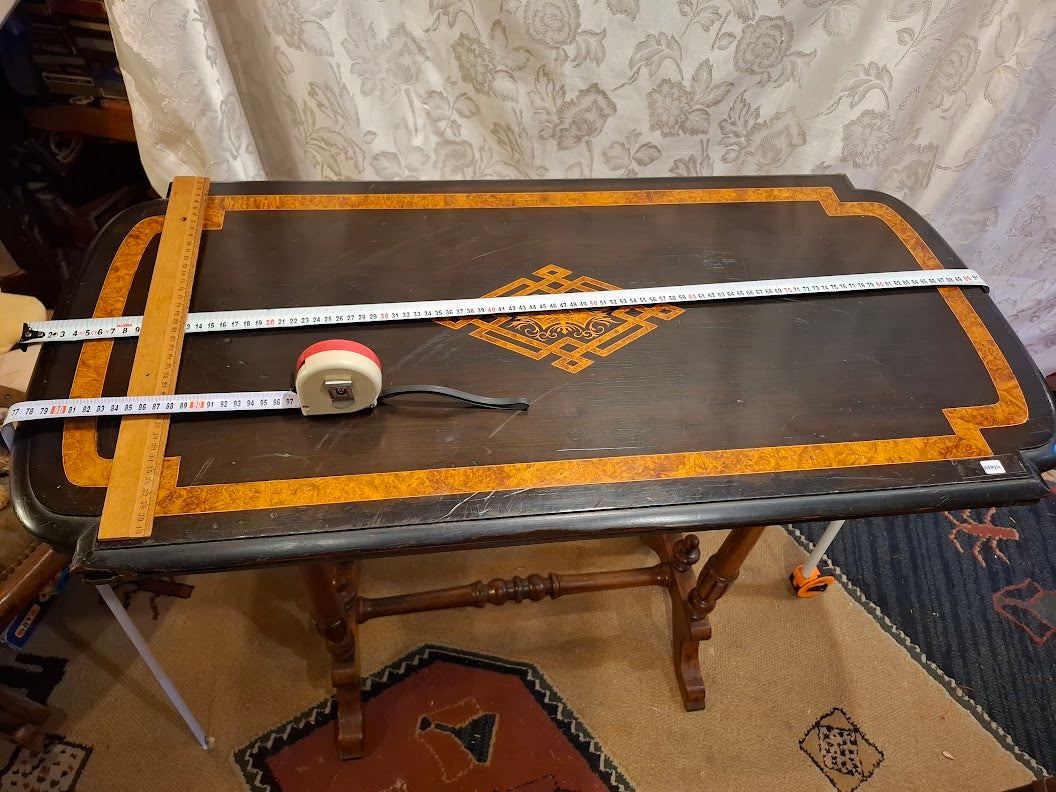 Antique wood card table [FUR10219] - RARE *for Israel local market only*