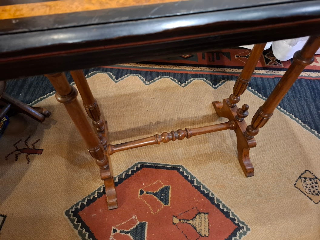 Antique wood card table [FUR10219] - RARE *for Israel local market only*