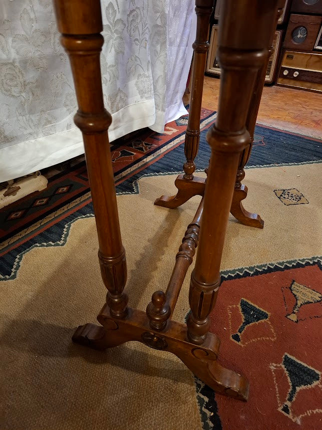 Antique wood card table [FUR10219] - RARE *for Israel local market only*