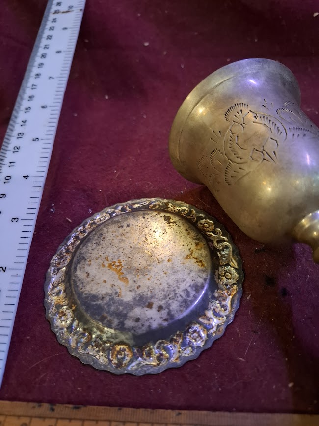 Judaica silver plated wine cup [JUD10215]