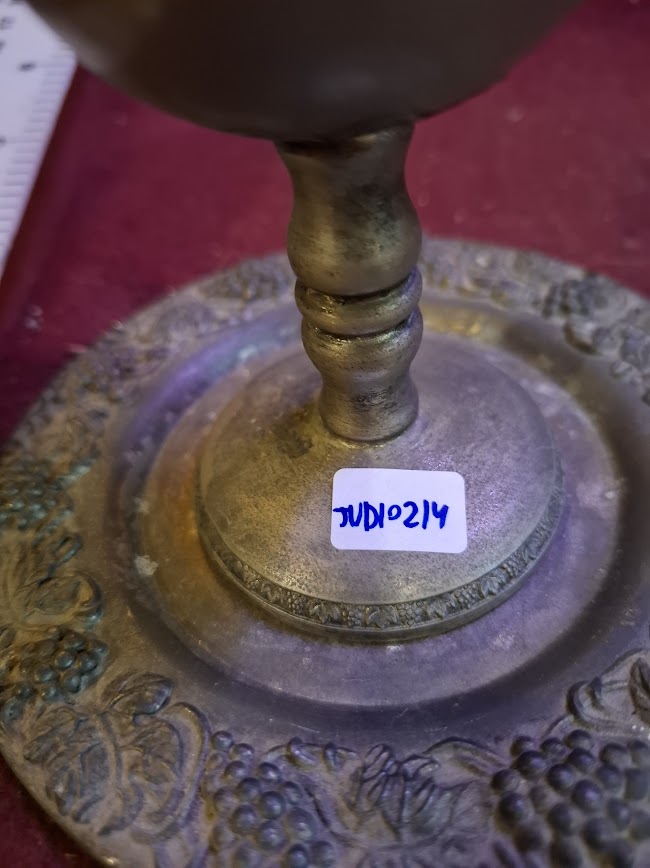 Judaica silver plated wine cup [JUD10214]