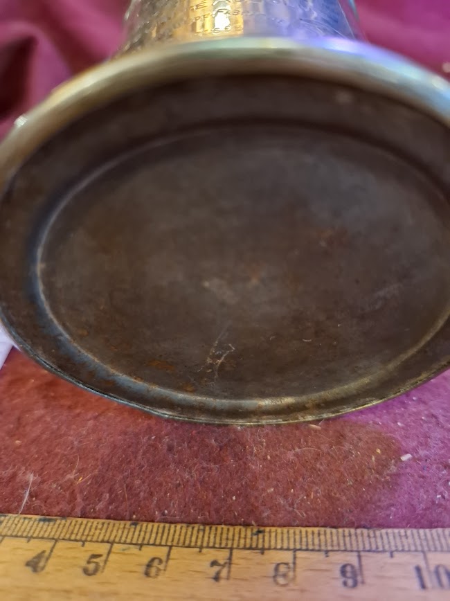 מגש נחושת למזכרת של יצחק רבין [ISR10136] 