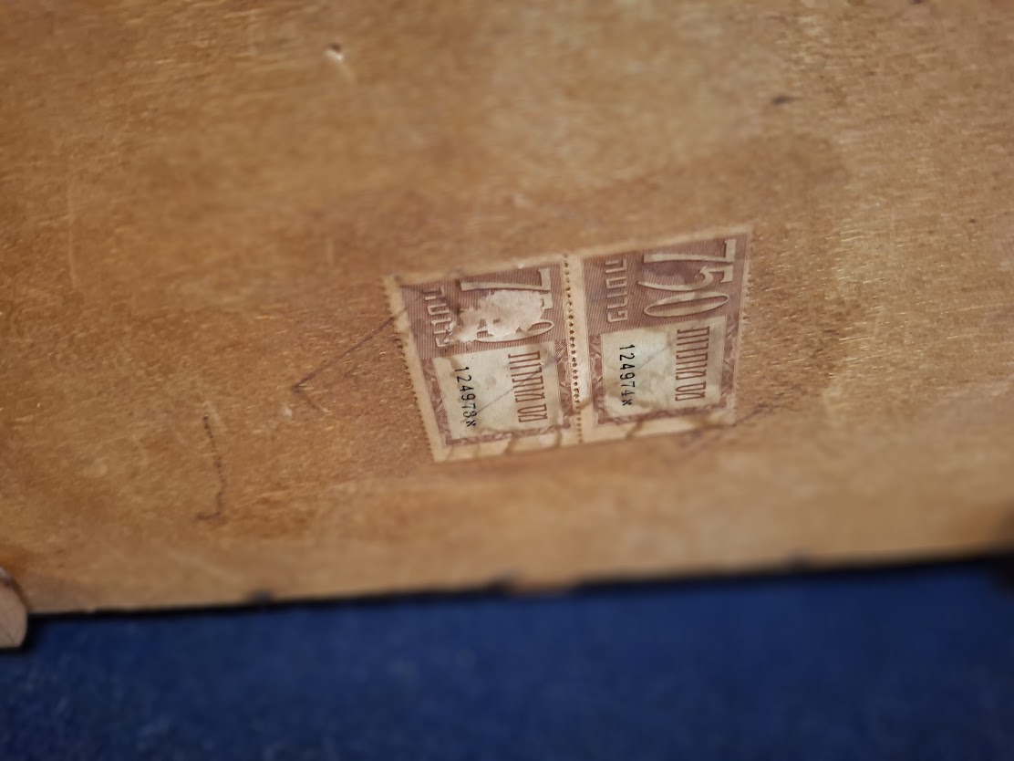 Old wooden sewing tool box [OTH10393]*for Israel local market only*