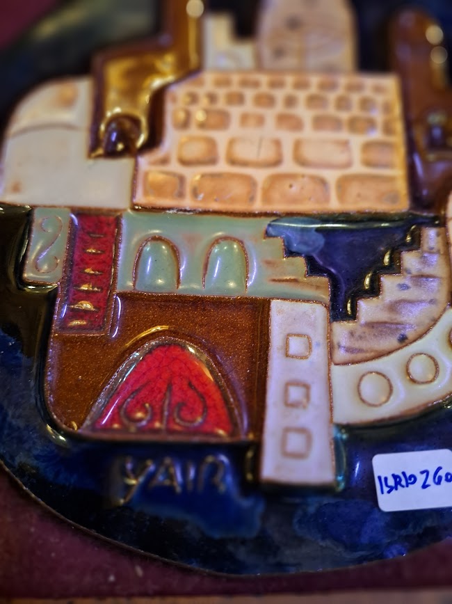 Vintage Yair artist ceramic Jerusalem figure [ISR10260]