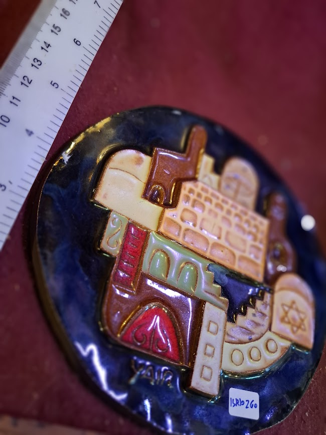 Vintage Yair artist ceramic Jerusalem figure [ISR10260]