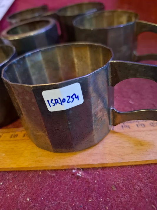 Vintage silver plated cups holders set [ISR10254]