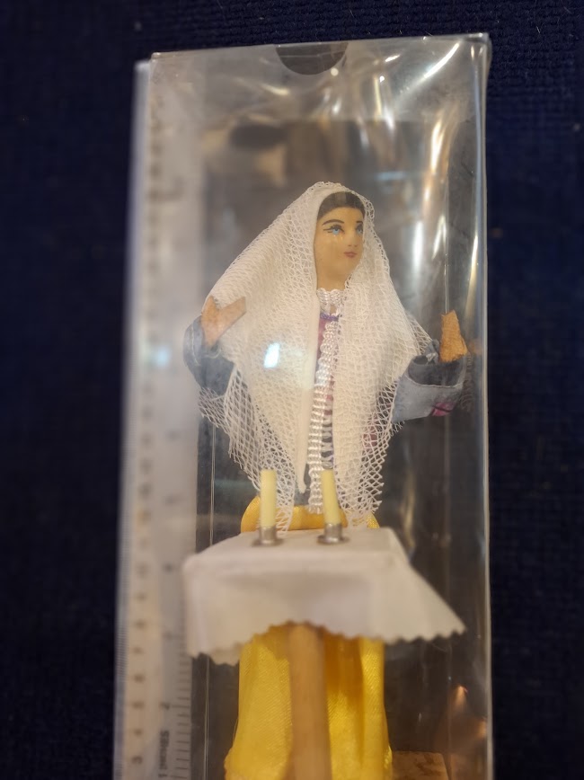 Vintage judaica handmade woman doll [JUD10221]