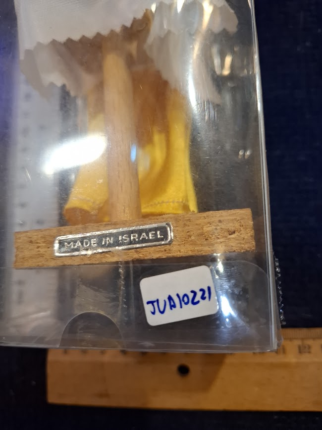 Vintage judaica handmade woman doll [JUD10221]