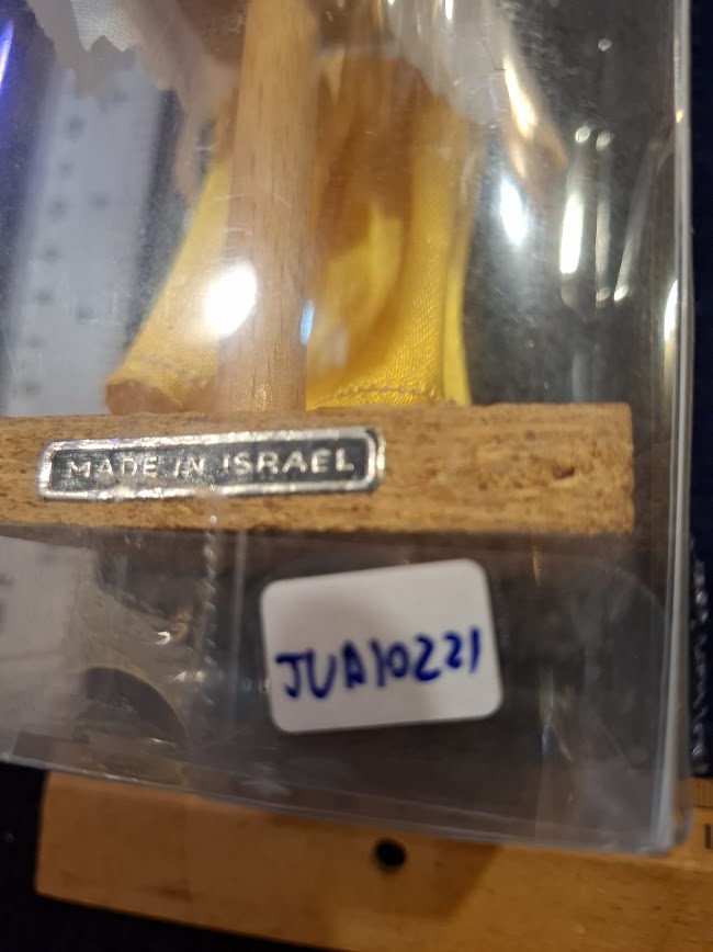 Vintage judaica handmade woman doll [JUD10221]