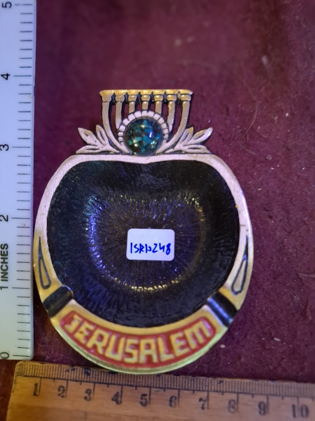 Vintage Jerusalem Souvenir Metal Designed Ashtray [ISR10248]