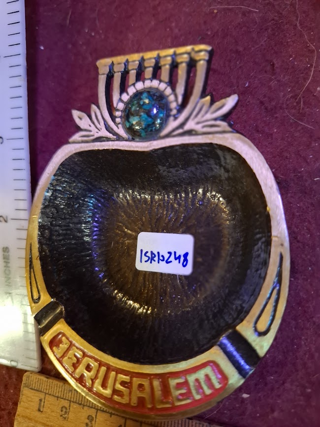 Vintage Jerusalem Souvenir Metal Designed Ashtray [ISR10248]