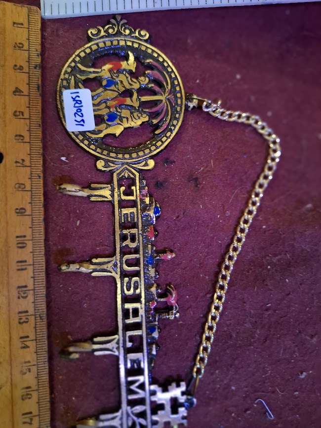 Vintage Jerusalem Souvenir Metal Designed, Key Rack [ISR10251]