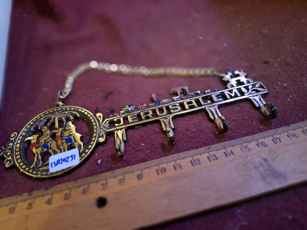 Vintage Jerusalem Souvenir Metal Designed, Key Rack [ISR10251]