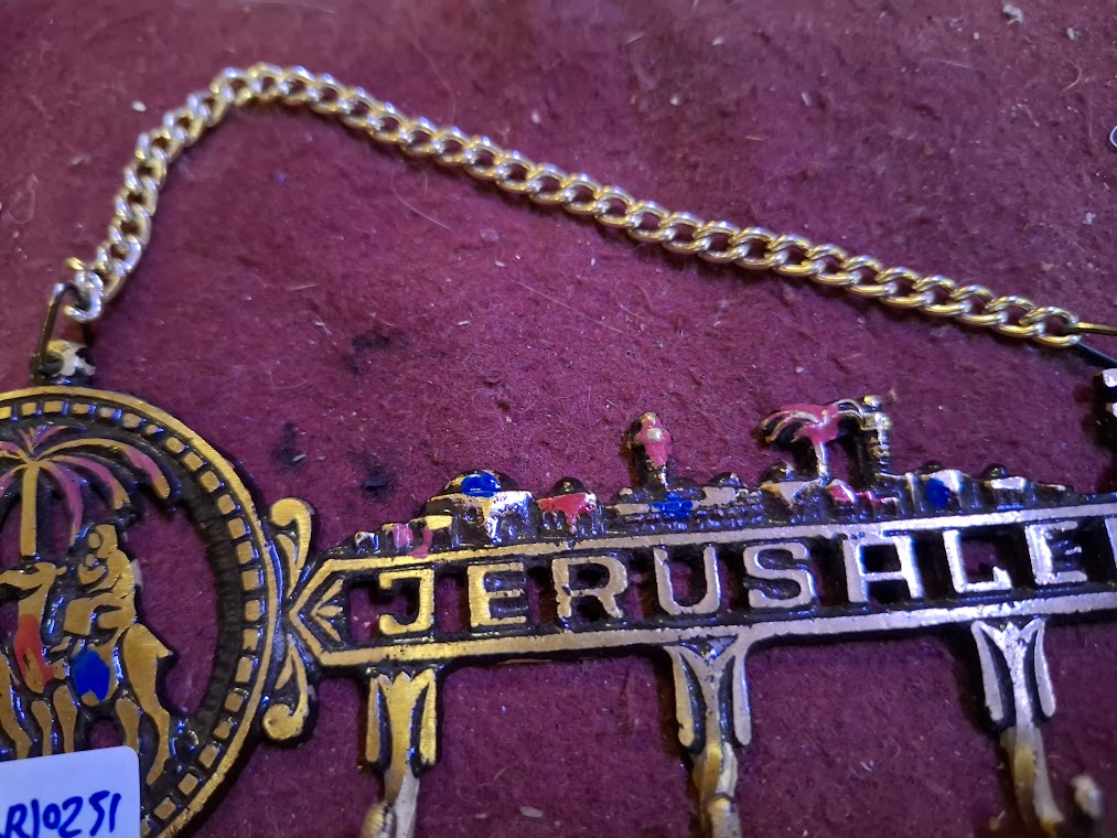 Vintage Jerusalem Souvenir Metal Designed, Key Rack [ISR10251]