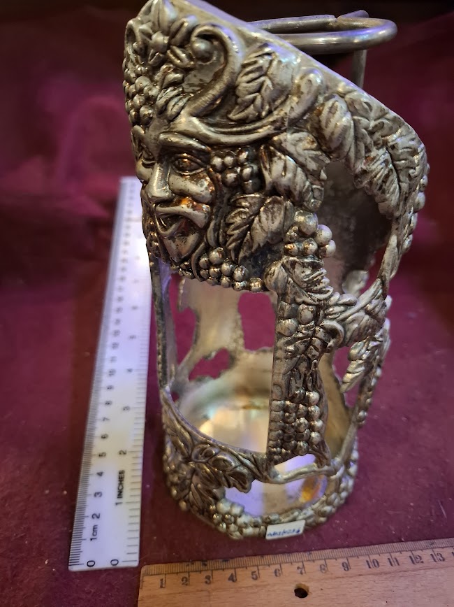 Vintage wine bottle holder silver plated [ART10236]