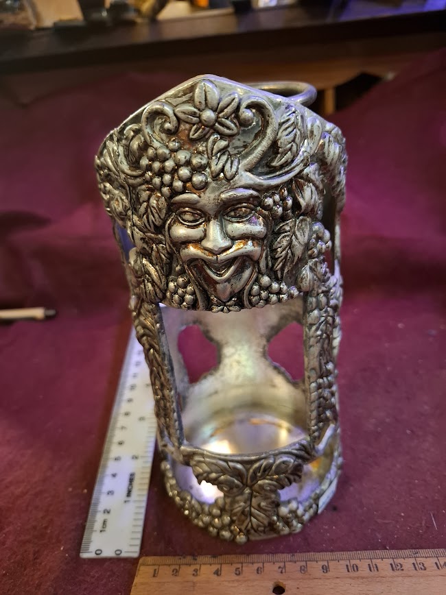Vintage wine bottle holder silver plated [ART10236]