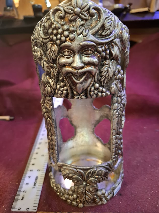 Vintage wine bottle holder silver plated [ART10236]