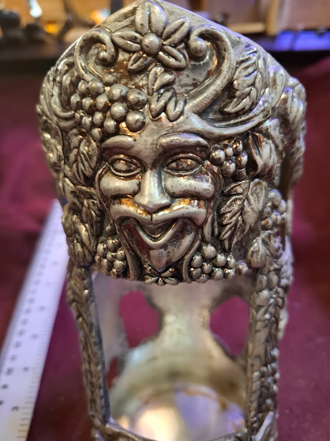Vintage wine bottle holder silver plated [ART10236]