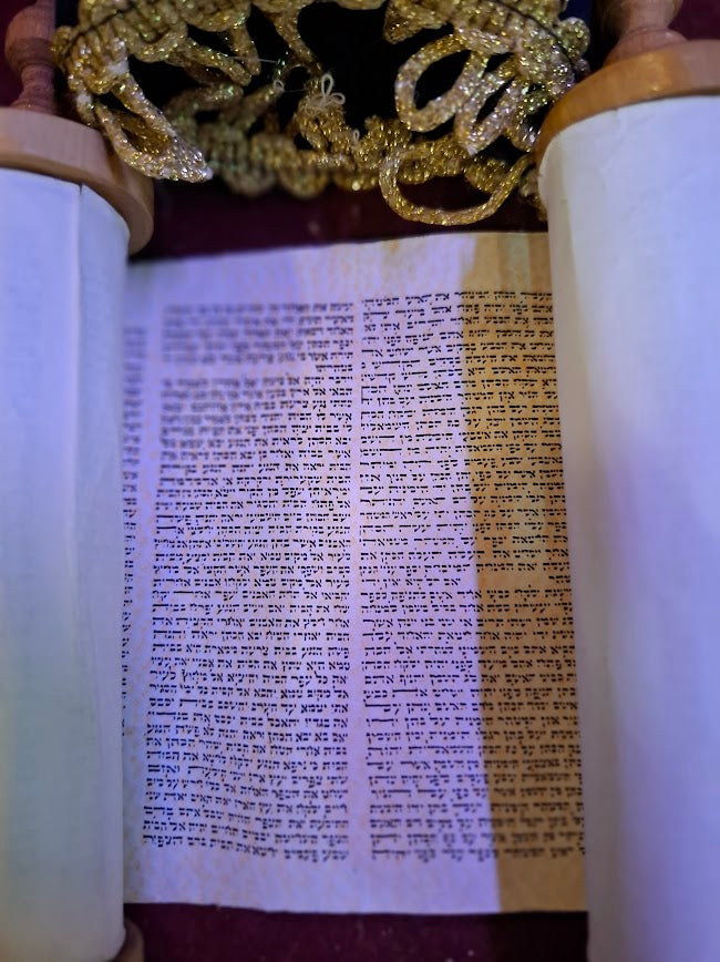 Vintage judaica scroll tora [JUD10231]