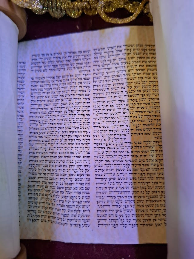Vintage judaica scroll tora [JUD10231]