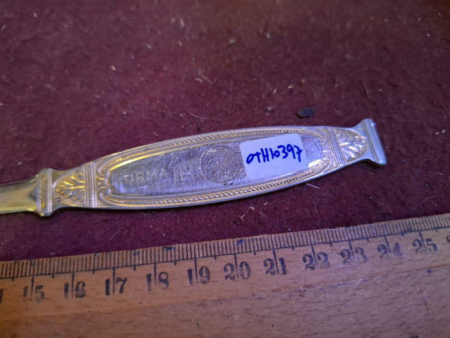 מגש נחושת למזכרת של יצחק רבין [ISR10136] 