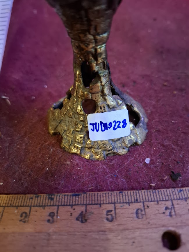 Vintage Israel holy land candle holder [JUD10228]