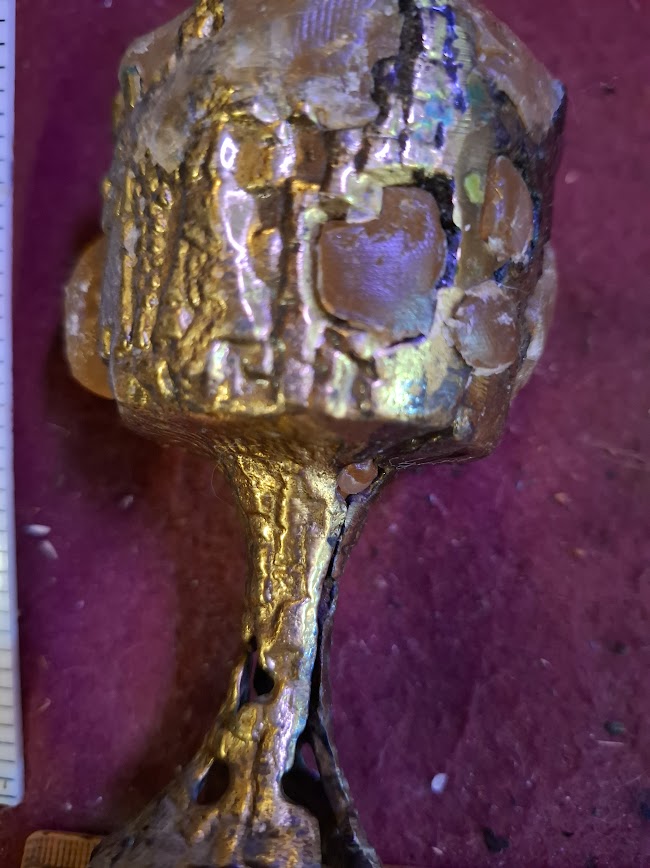 Vintage Israel holy land candle holder [JUD10228]