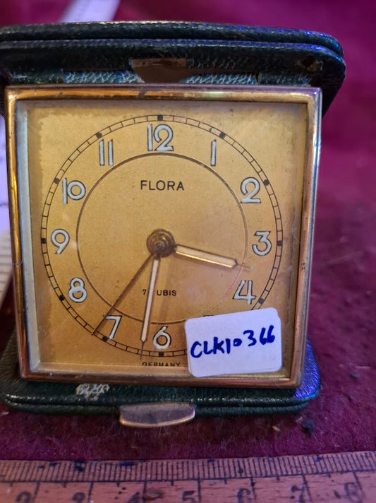 Vintage mechanical traveling clock [CLK10366]