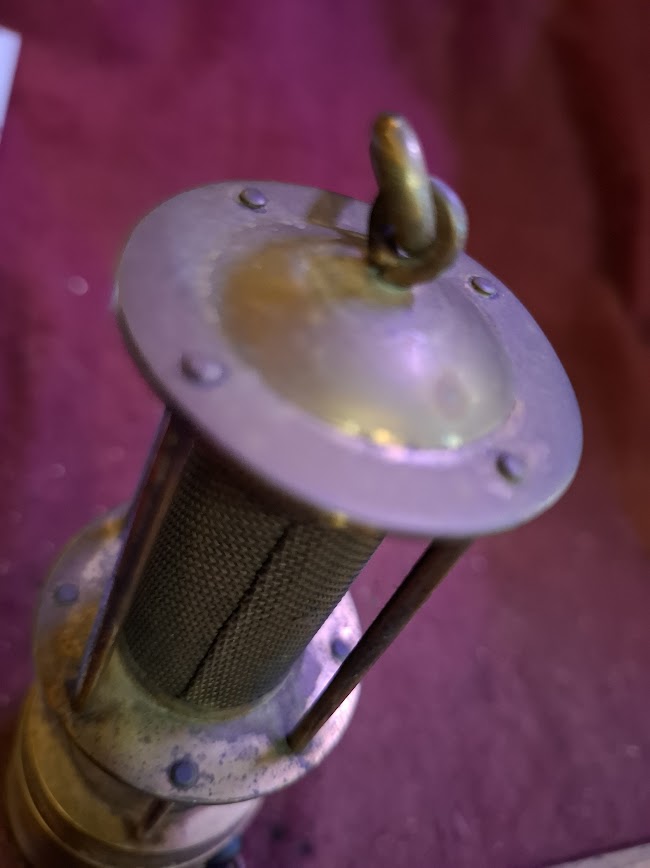 Antique miner oil lamp (was) - Rare [OTH10413]