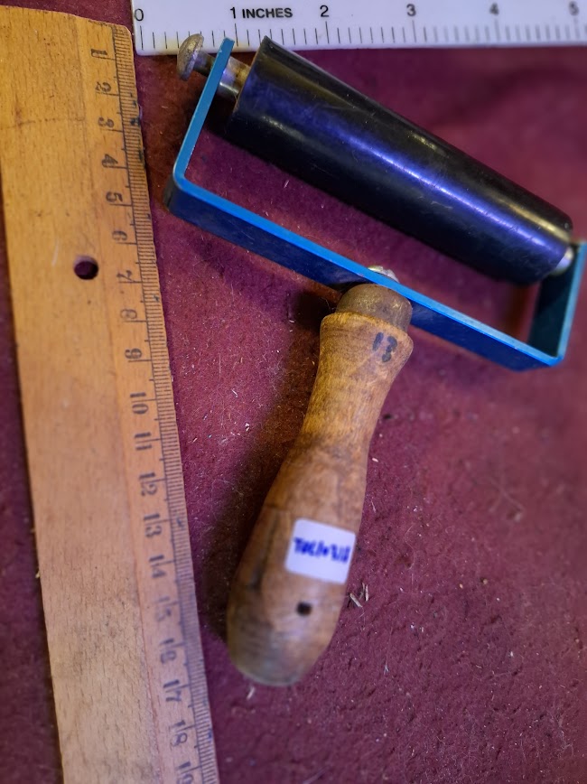Vintage pulley block Print ink smear [TOL10318]