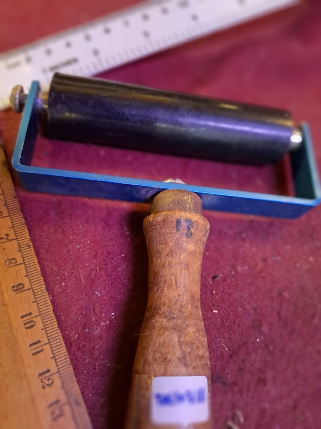 Vintage pulley block Print ink smear [TOL10318]