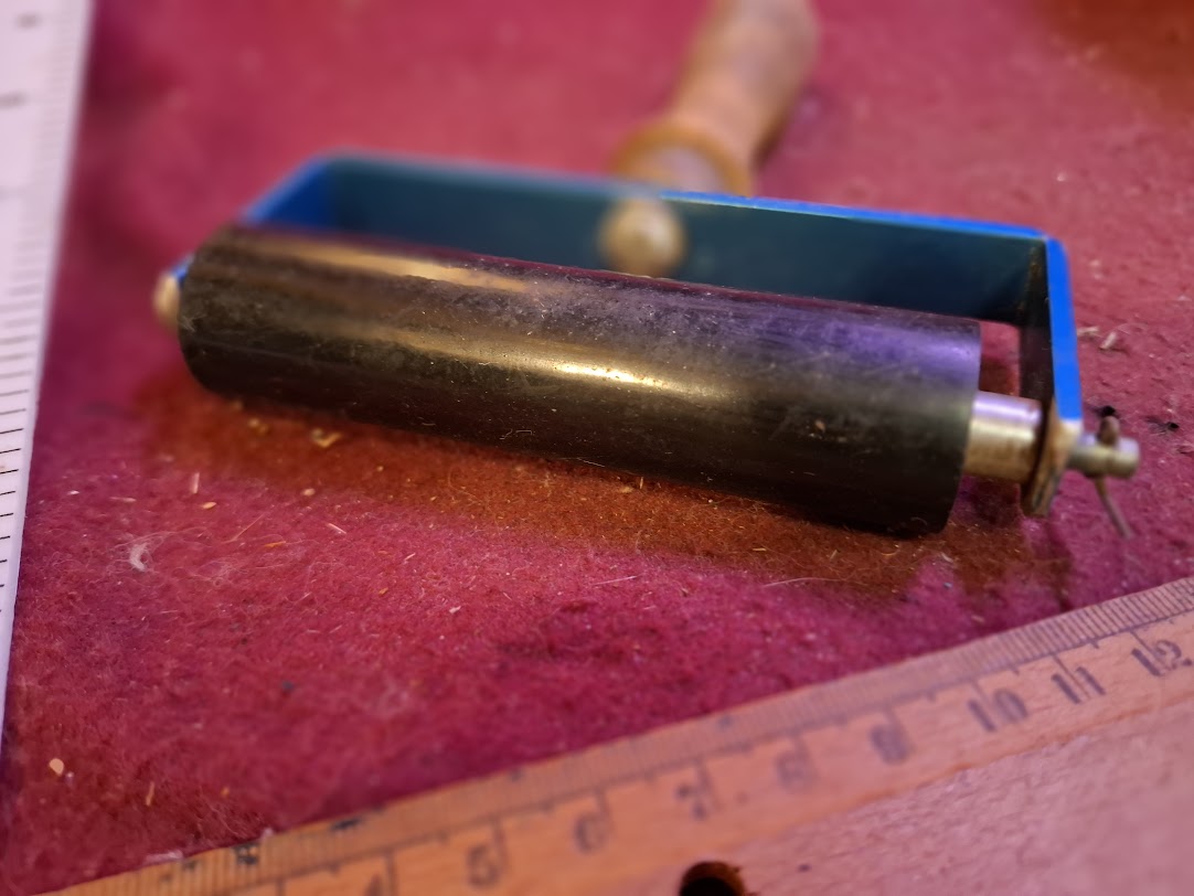 Vintage pulley block Print ink smear [TOL10318]