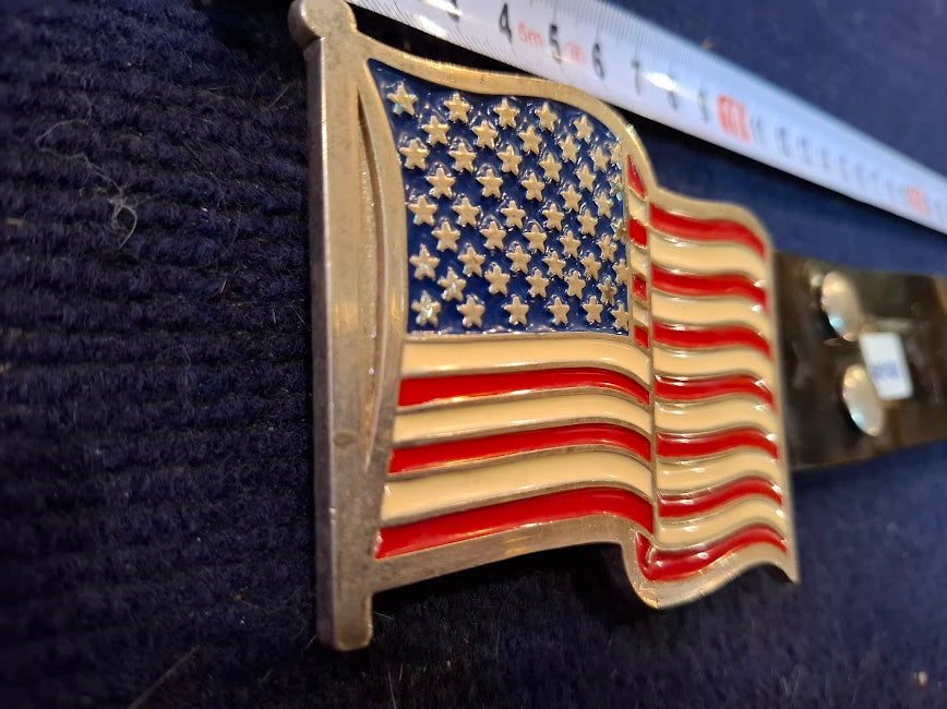 Vintage Belt with US Flag Buckle [ART10263]