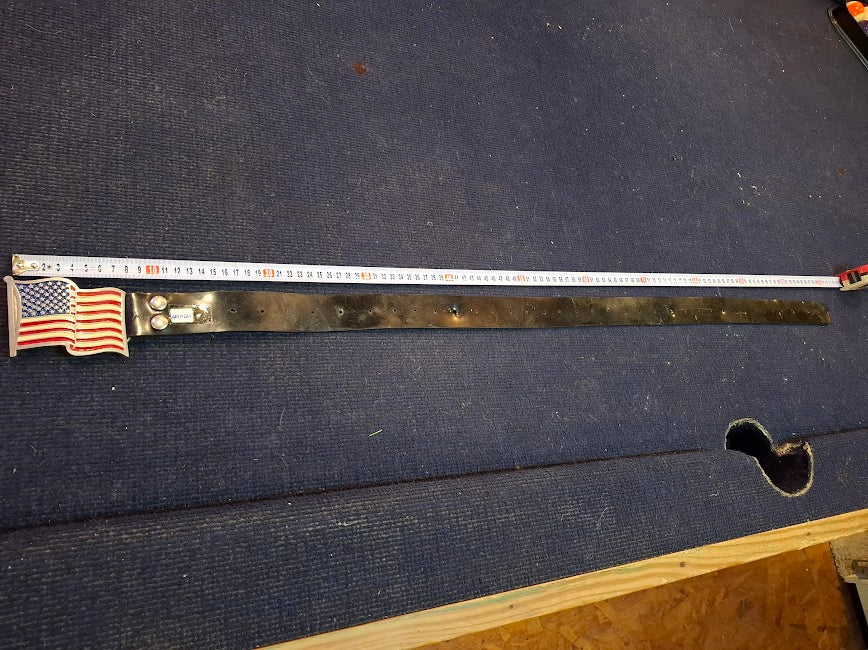 Vintage Belt with US Flag Buckle [ART10263]