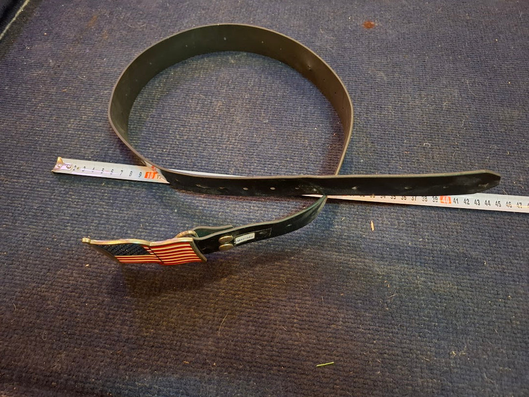 Vintage Belt with US Flag Buckle [ART10263]