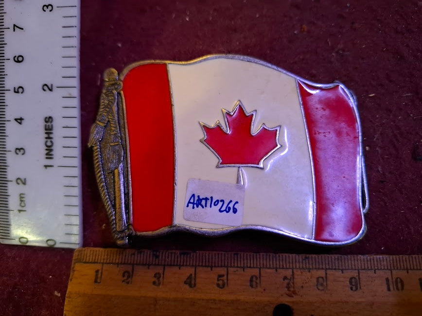 Belt buckle - Canada flag [ART10266]