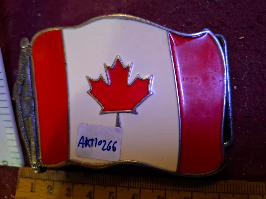 Belt buckle - Canada flag [ART10266]