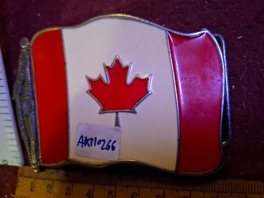 Belt buckle - Canada flag [ART10266]