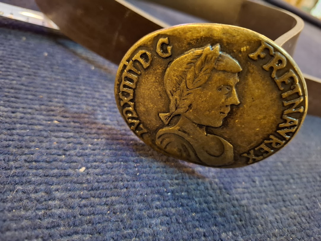 Vintage Belt with King Louis XIV buckle [ART10272]