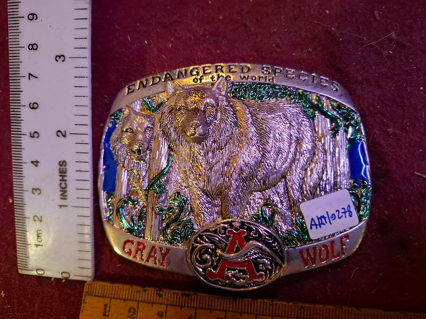 Belt buckle - wolfs endangeren species [ART10278]