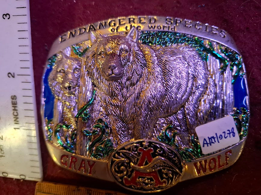 Belt buckle - wolfs endangeren species [ART10278]