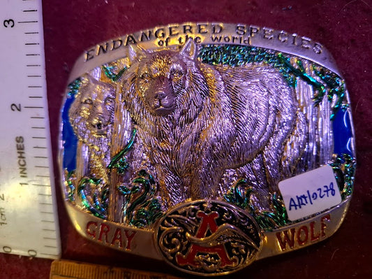 Belt buckle - wolfs endangeren species [ART10278]