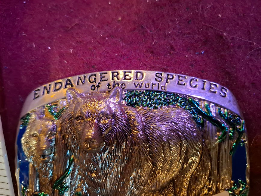 Belt buckle - wolfs endangeren species [ART10278]