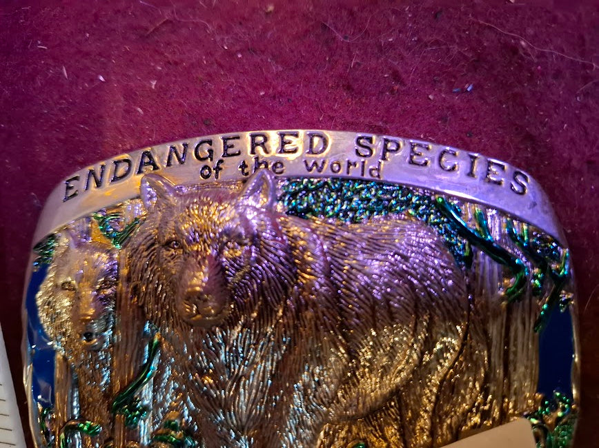 Belt buckle - wolfs endangeren species [ART10278]