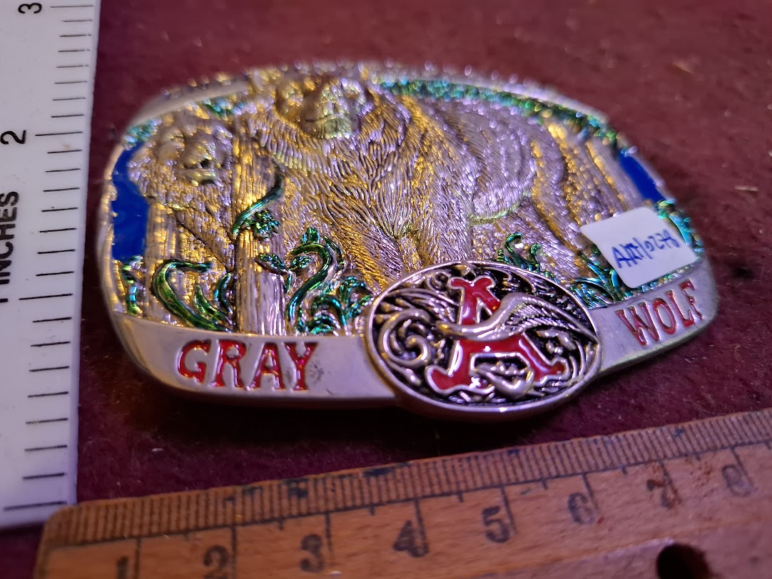 Belt buckle - wolfs endangeren species [ART10278]