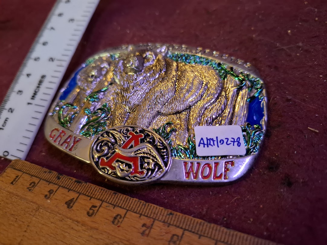 Belt buckle - wolfs endangeren species [ART10278]