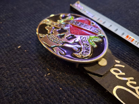 Vintage Belt with Skull & Heart buckle [ART10281]