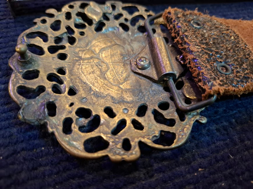 Vintage Belt with woman photo buckle [ART10287]