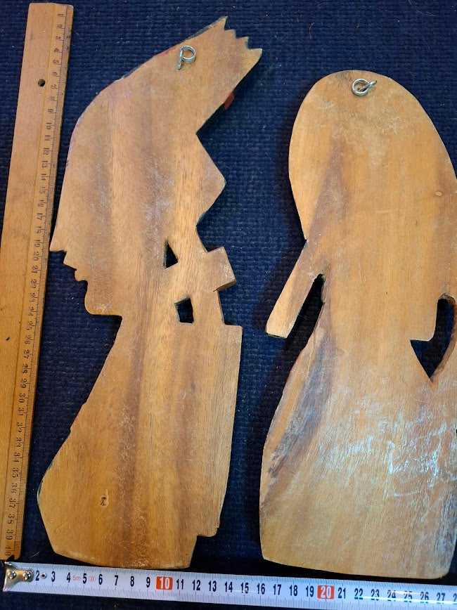 Traditional decorative wood figures for wall [ART10289]