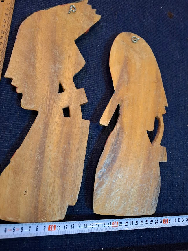 Traditional decorative wood figures for wall [ART10289]